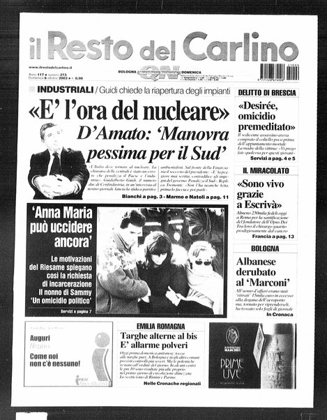 Il Resto del Carlino : giornale dell'Emilia